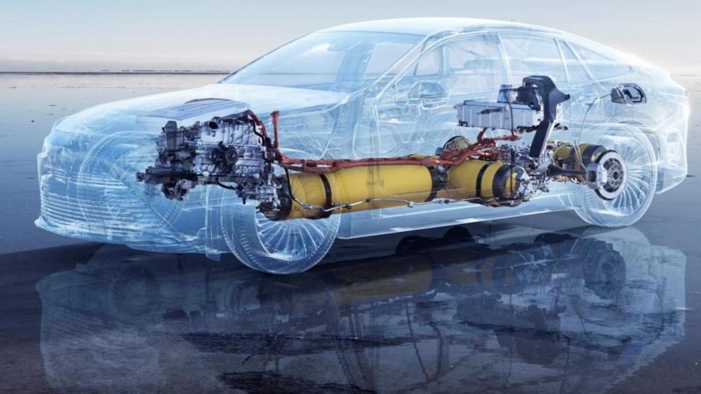 Pila de combustible de hidrógeno del Toyota Mirai