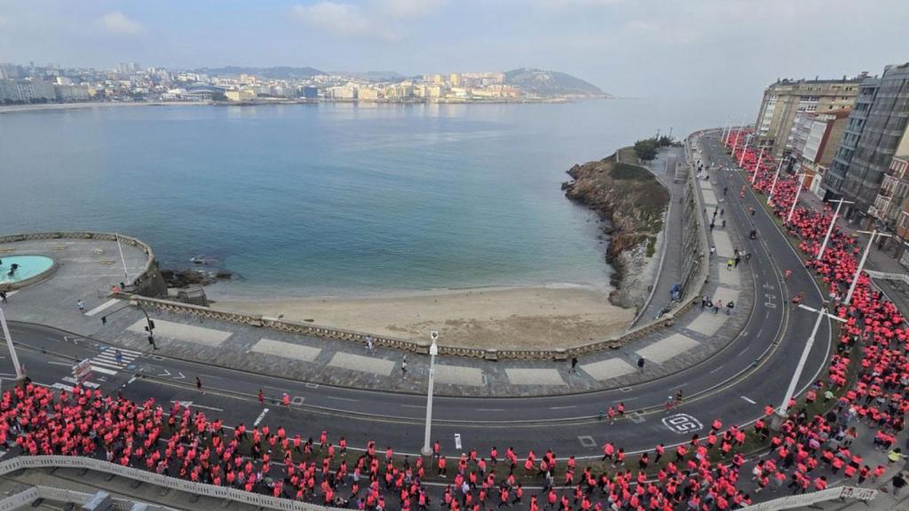 Una de las imágenes de la edición pasada de la Carrera de la Mujer 'Central Lechera Asturiana'