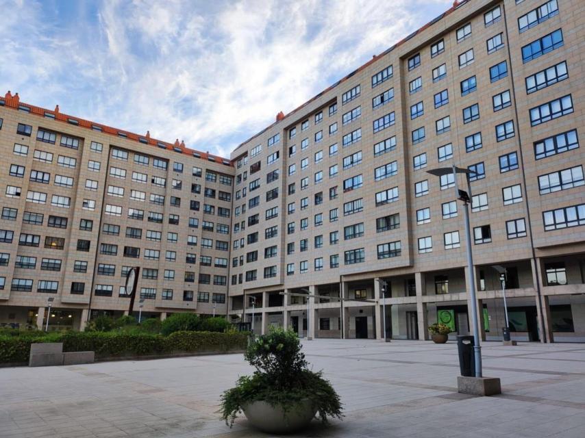 Bloque de viviendas en el centro de A Coruña.