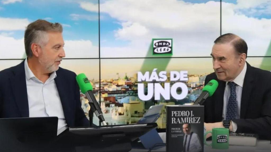 Pedro J. Ramírez este miércoles en 'Más de Uno' de Onda Cero.