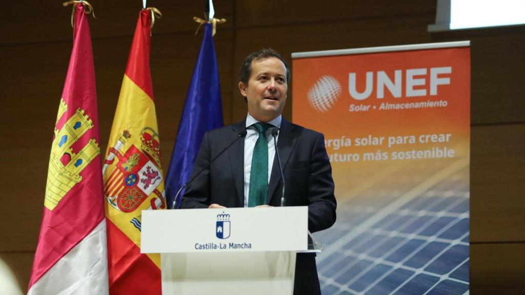 Carlos Velázquez, alcalde de Toledo, este miércoles en la II Cumbre de Comunidades Energéticas.