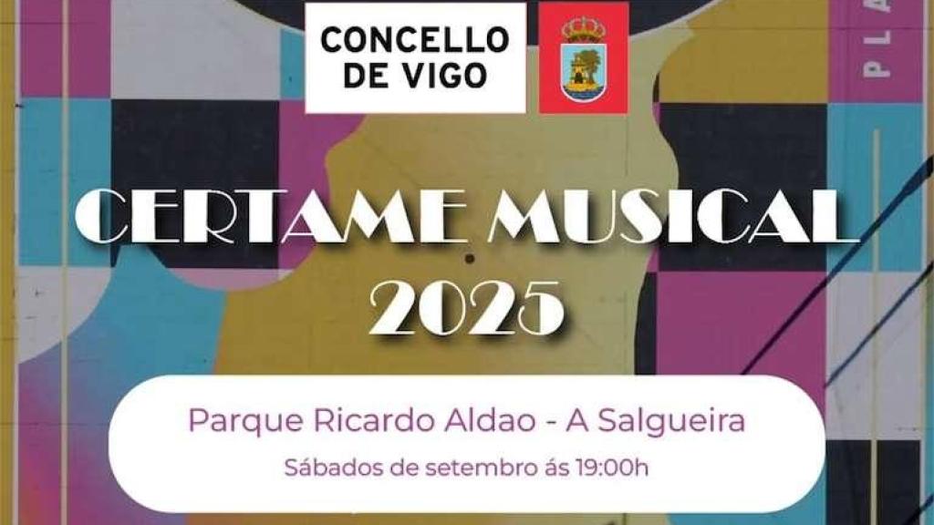 Cartel de la edición 2025 del Certamen Musical de Vigo de A Salgueira