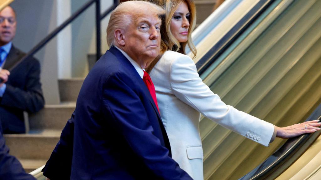 El presidente de EEUU, Donald Trump, y su mujer Melania.