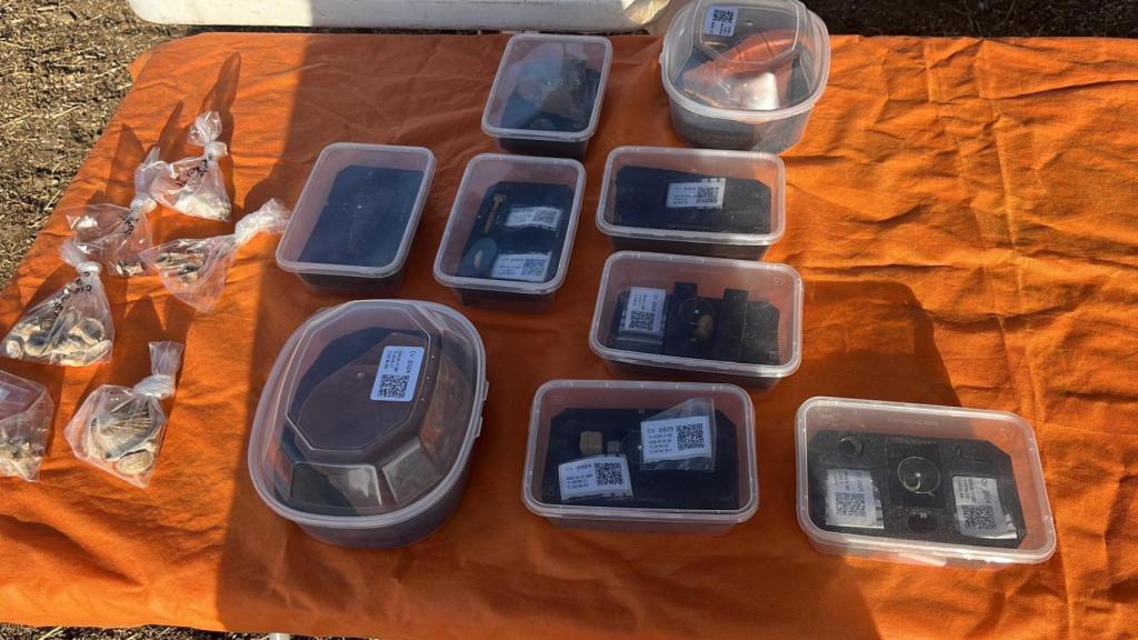 Restos encontrados en el yacimiento.