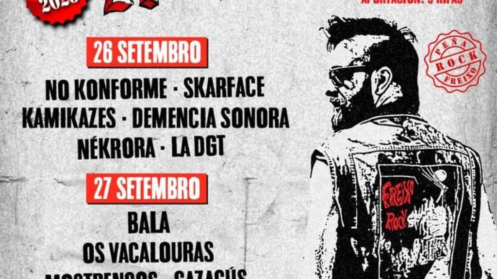 Cartel de la edición 2025 de Freixo Rock
