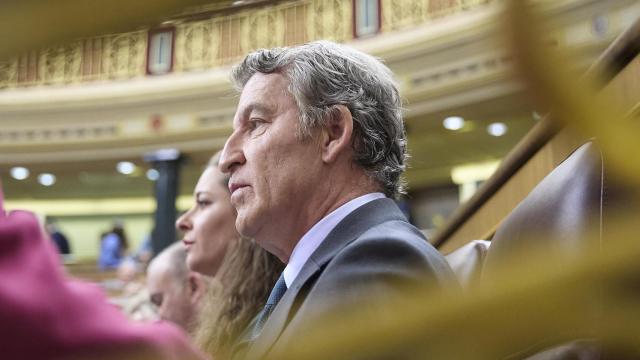 Feijóo en el Congreso.