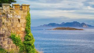 Vistas desde el Castillo de Monterreal, en Baiona (Pontevedra)