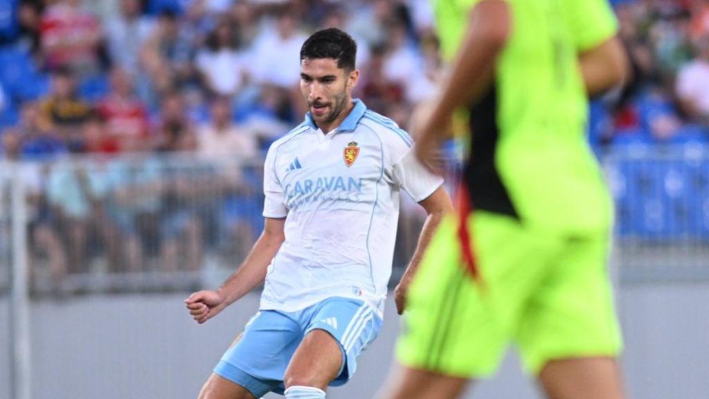 Tachi, con el Real Zaragoza.