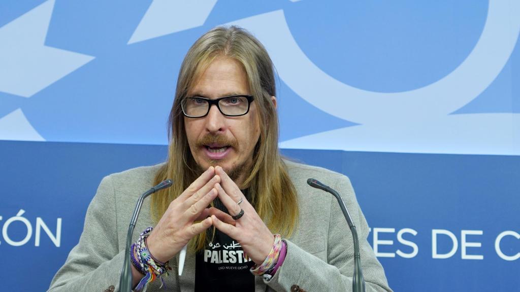 Rueda de prensa del portavoz de Podemos Pablo Fernández