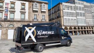 A Coruña comienza los preparativos para las luces de Navidad.