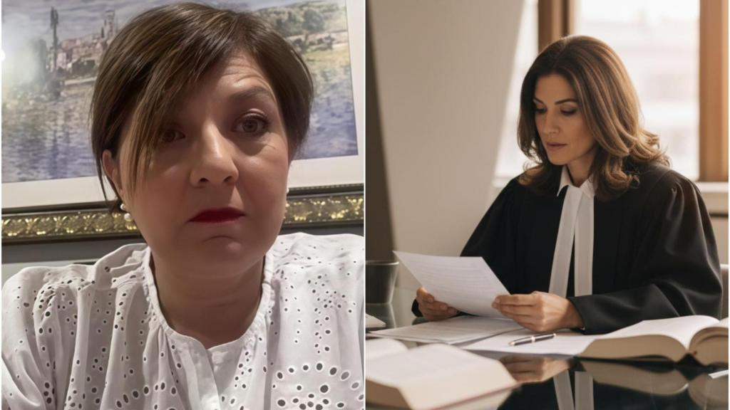 La abogada María José Hípola y una abogada generada por la IA.