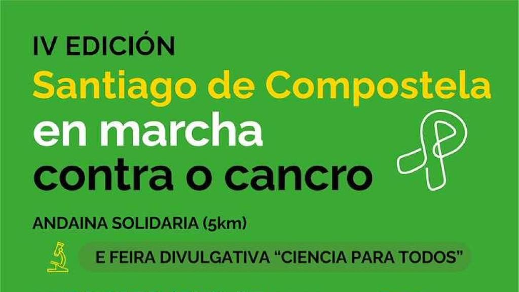 Cartel de una nueva edición  de En Marcha Contra o Cancro