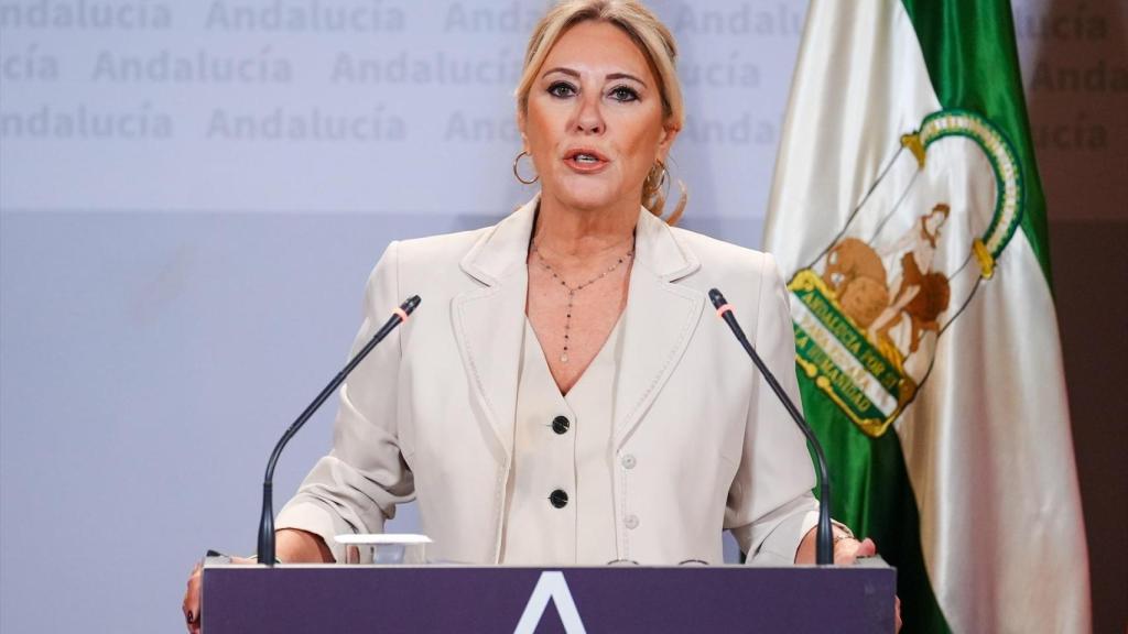 La consejera Carolina España, este miércoles en el palacio de San Telmo.