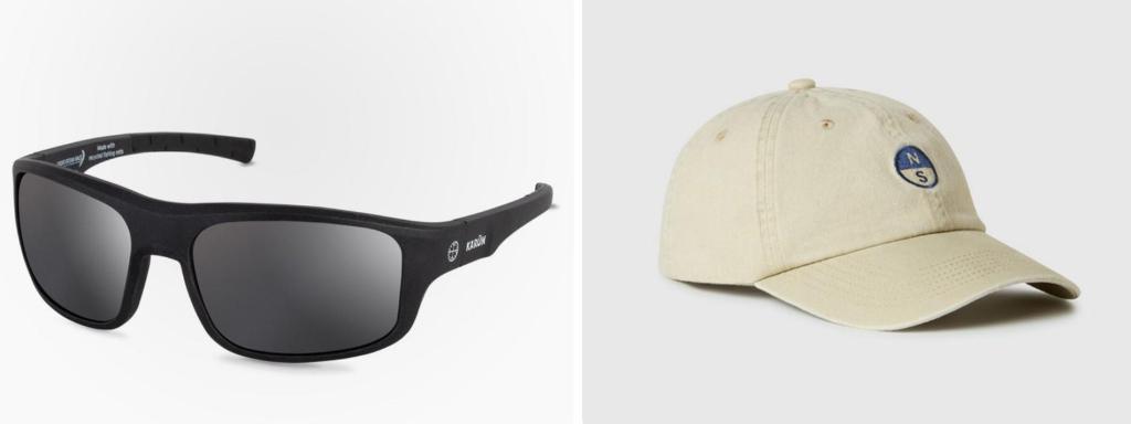 Las gafas de sol y la gorra que ha lucido el rey emérito Juan Carlos I.