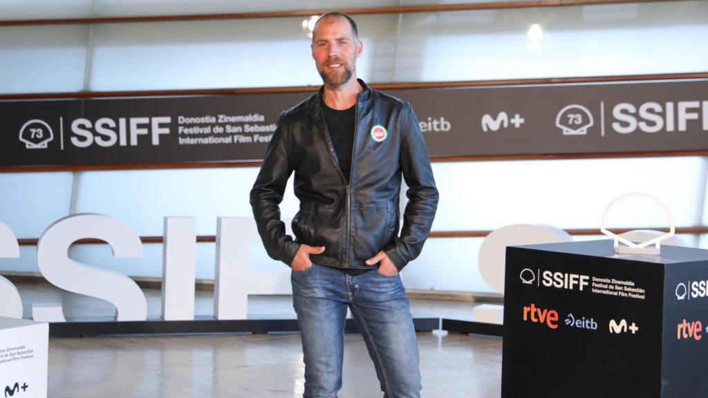 José Manuel Poga durante la presentación de la serie '33 días' en el 73 Festival de San Sebastián.