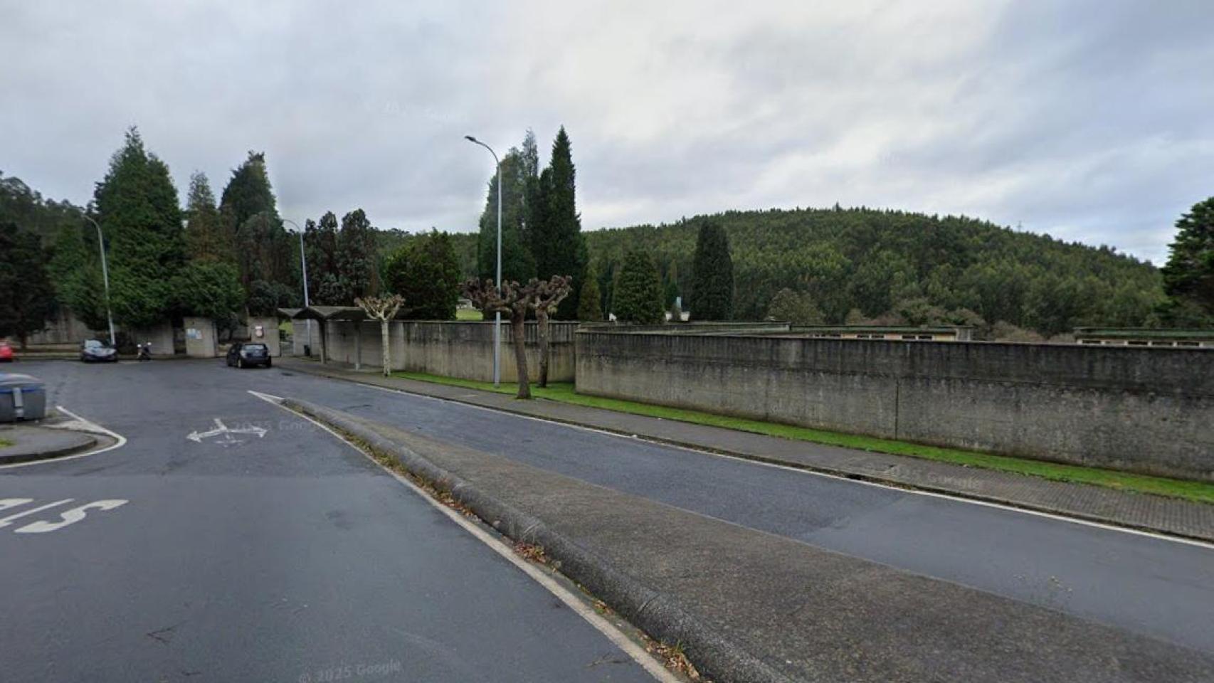 Inmediaciones del cementerio de Feáns, en A Coruña.