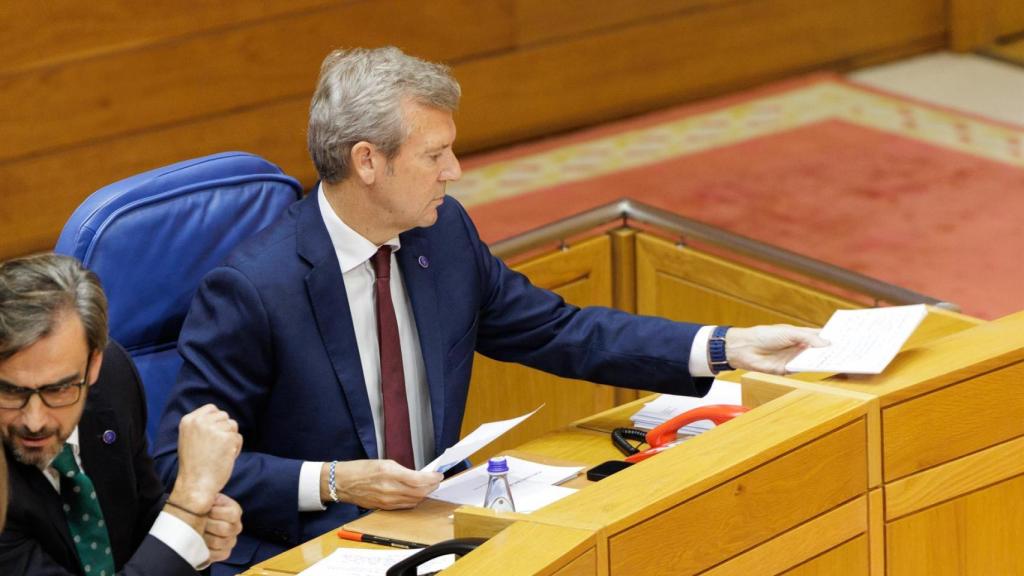 Rueda, durante la sesión de control en la Cámara