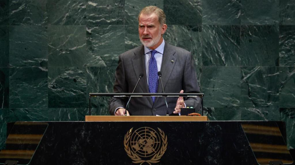 Felipe VI durante su intervención ante la Asamblea General de la ONU.