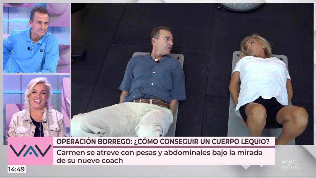 Lequio y Carmen Borrego en 'Vamos a ver'.