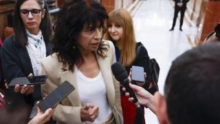 Ana Redondo, este miércoles en el pasillo del Congreso.