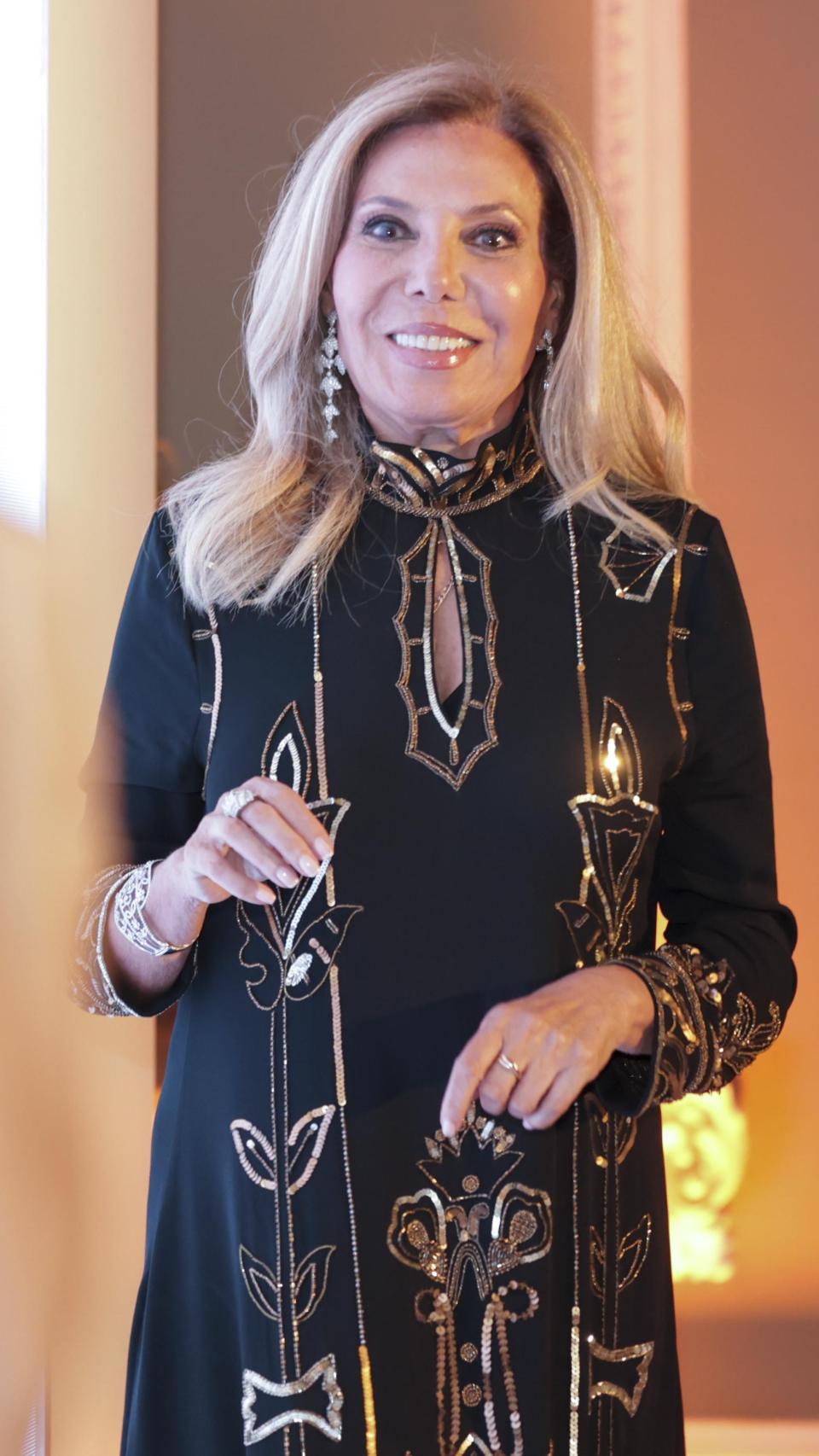 La empresaria posando feliz en México, el día de su gran fiesta.