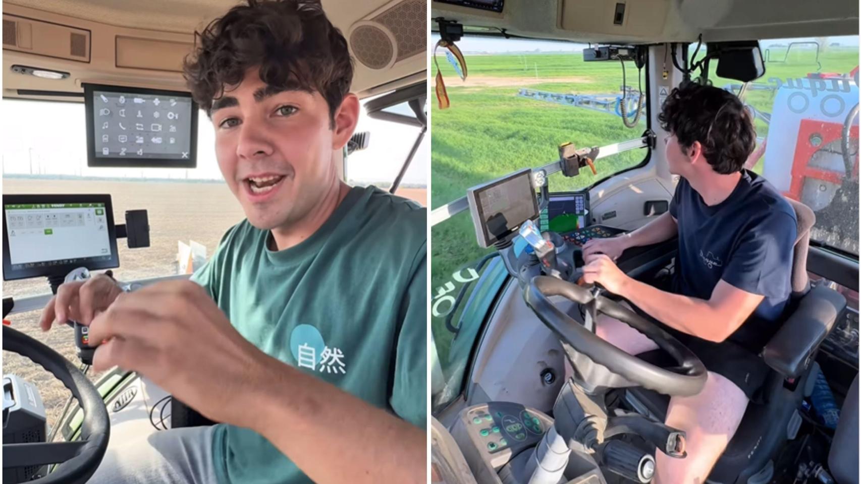 Javier Duque, joven agricultor de Huesca