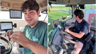 Javier Duque, joven agricultor de Huesca