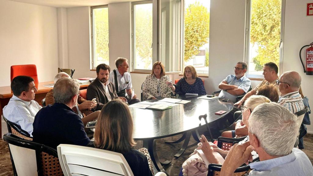 La reunión de Marc García este miércoles en Dénia.