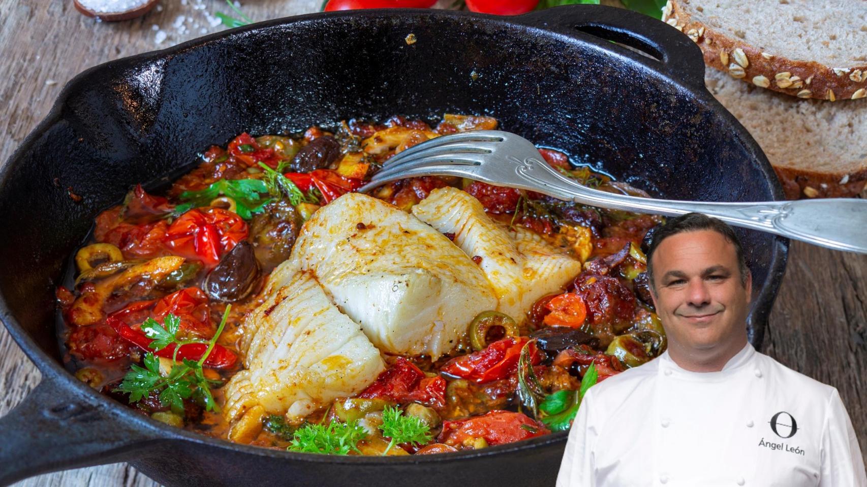 Ángel León, el Chef del Mar, en un montaje de El Español