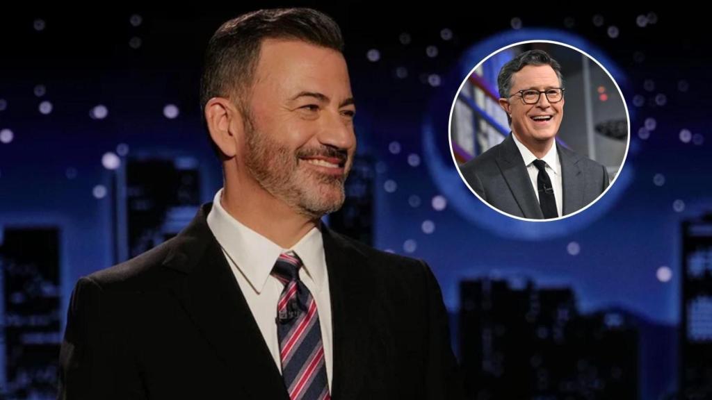 Jimmy Kimmel y Stephen Colbert en un fotomontaje de BLUPER.
