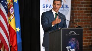 Pedro Sánchez este 25 de septiembre en Nueva York.