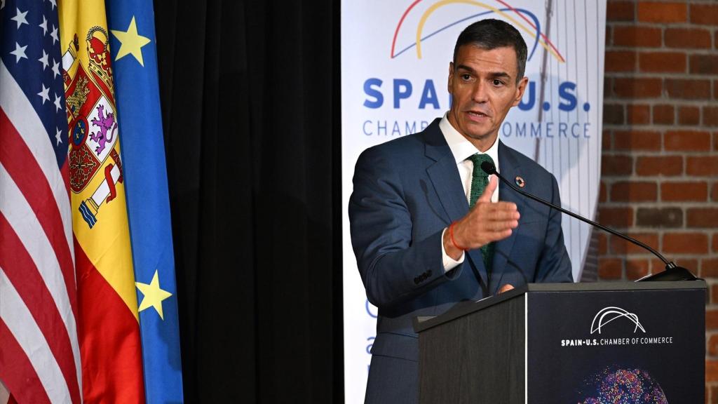 Pedro Sánchez este 25 de septiembre en Nueva York.
