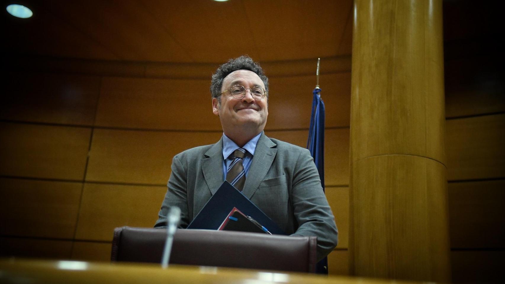 El Fiscal General del Estado, Álvaro García Ortiz, durante una comparecencia en la Comisión de Justicia del Senado.