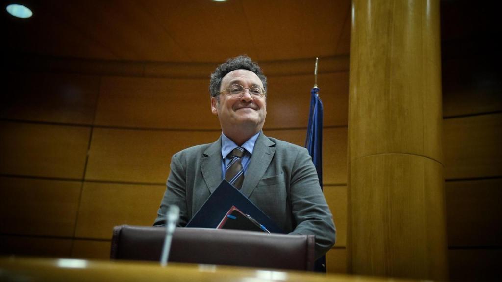 El Fiscal General del Estado, Álvaro García Ortiz, durante una comparecencia en la Comisión de Justicia del Senado.