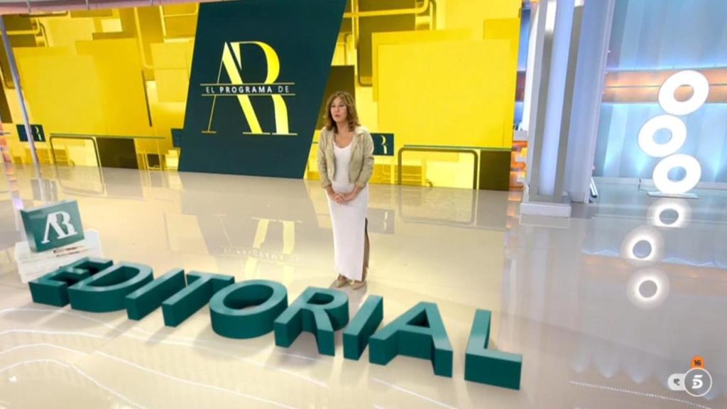 Ana Rosa Quintana, en su editorial de este jueves.