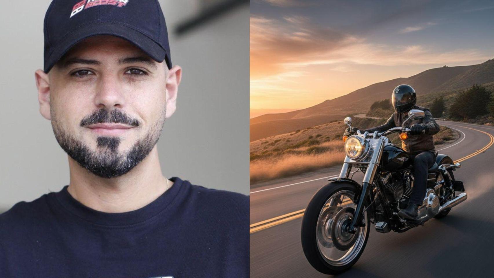 Composición de Bastida y una imagen generada.