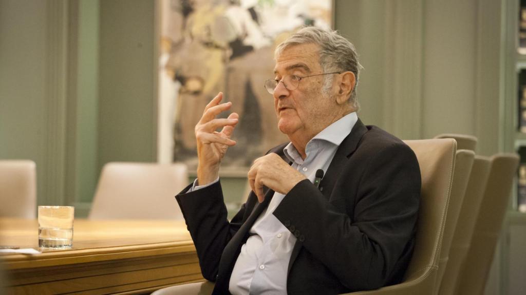 Serge Haroche, Premio Nobel de Física 2012, durante la entrevista.