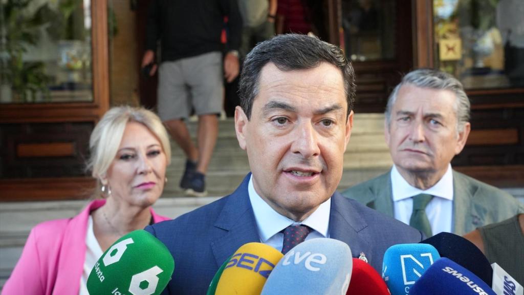 Juanma Moreno, esta semana en Sevilla.