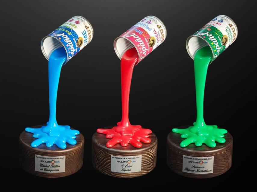 Fotografía de los I Premios de Sostenibilidad ENCLAVE ODS, diseñados por José de Pazos.