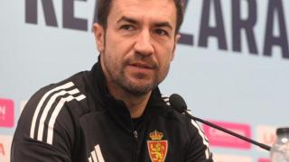 Gabi en rueda de prensa.