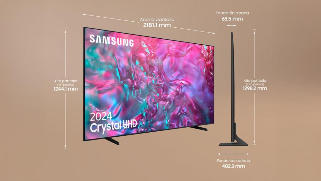 Medidas del televisor.