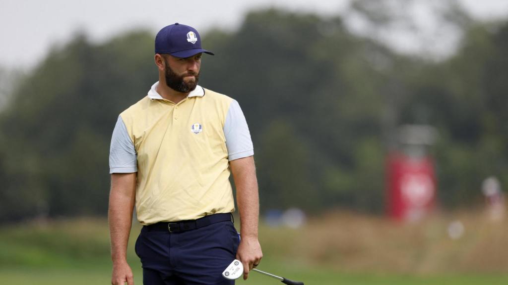 Jon Rahm, durante la práctica de la Ryder Cup 2025.
