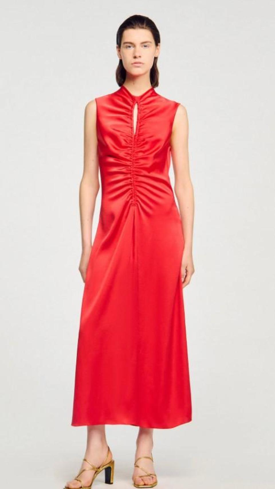 El vestido de Sandro Paris que luce Troconis.