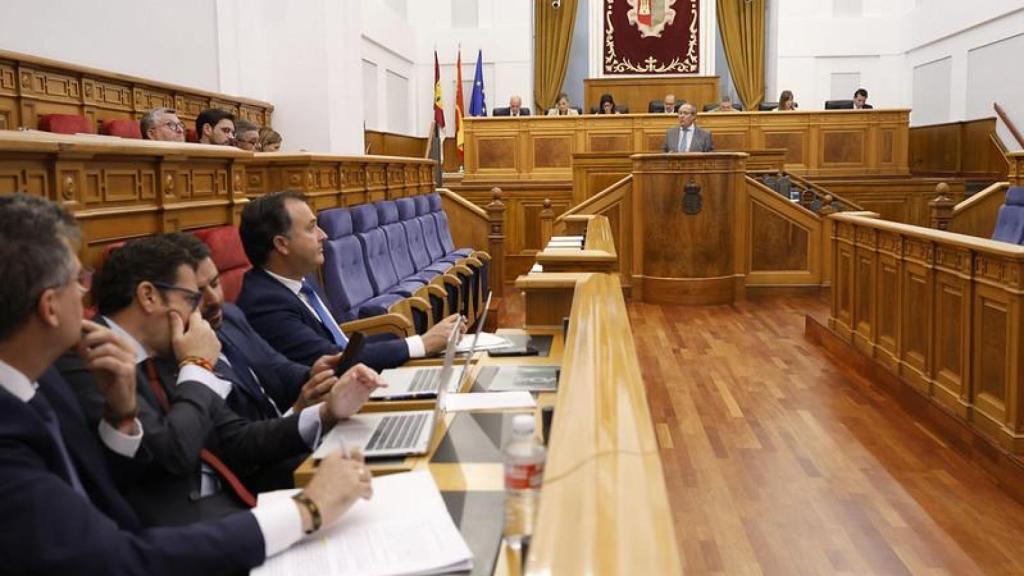 Un momento de la intervención del consejero.