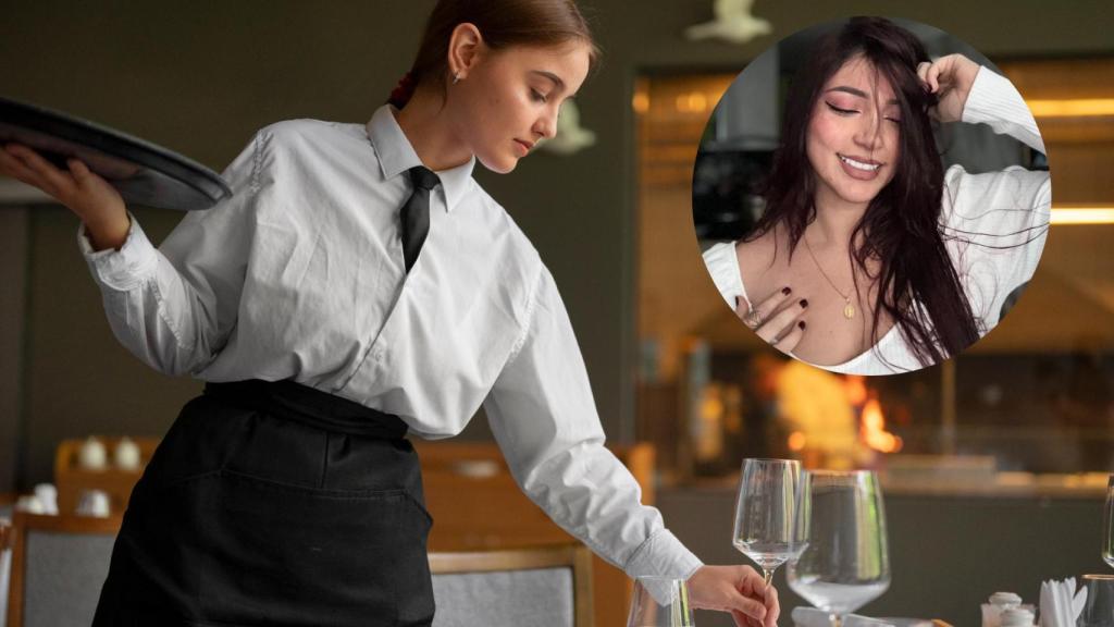 Daniela Hidalgo trabajó como camarera durante el verano en España.