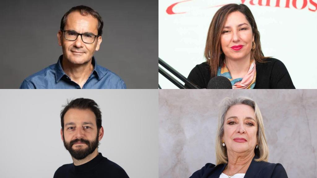 David Jiménez, Puri Beltrán, Javier Carbajal y Esther Esteban.