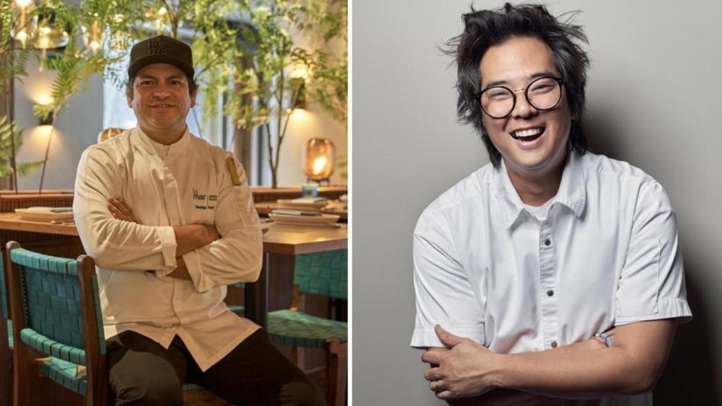 Rodrigo Ferrer, chef ejecutivo de La Mar Madrid y Diego Oka, chef ejecutivo de La Mar Miami.