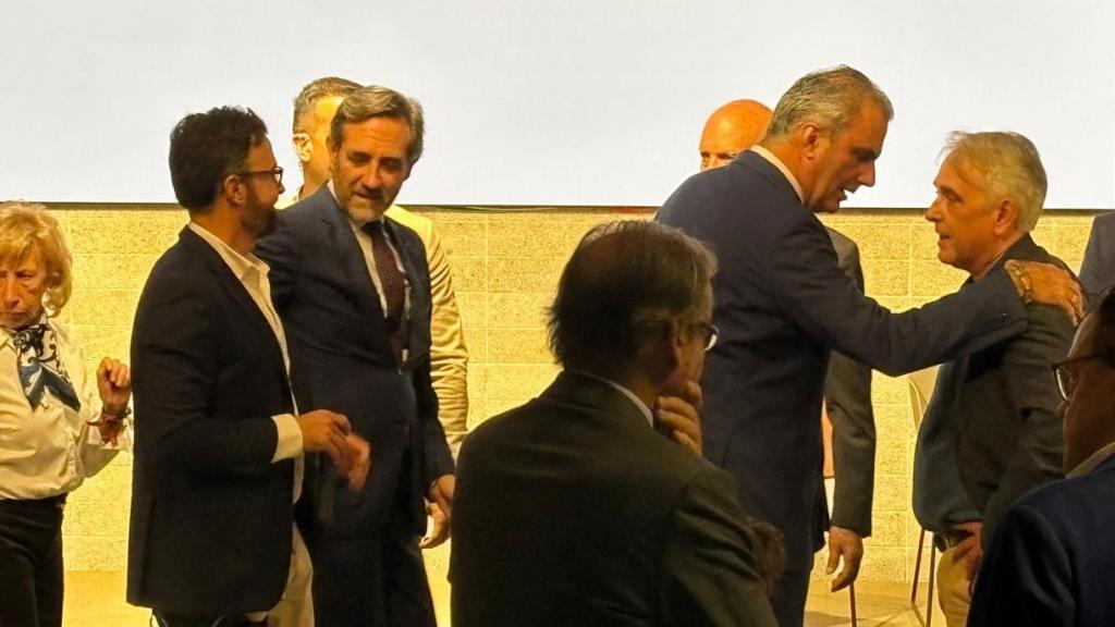 José Ramón Bauzá (ex de PP y Cs) y Javier Ortega Smith (Vox), en la presentación de Atenea.