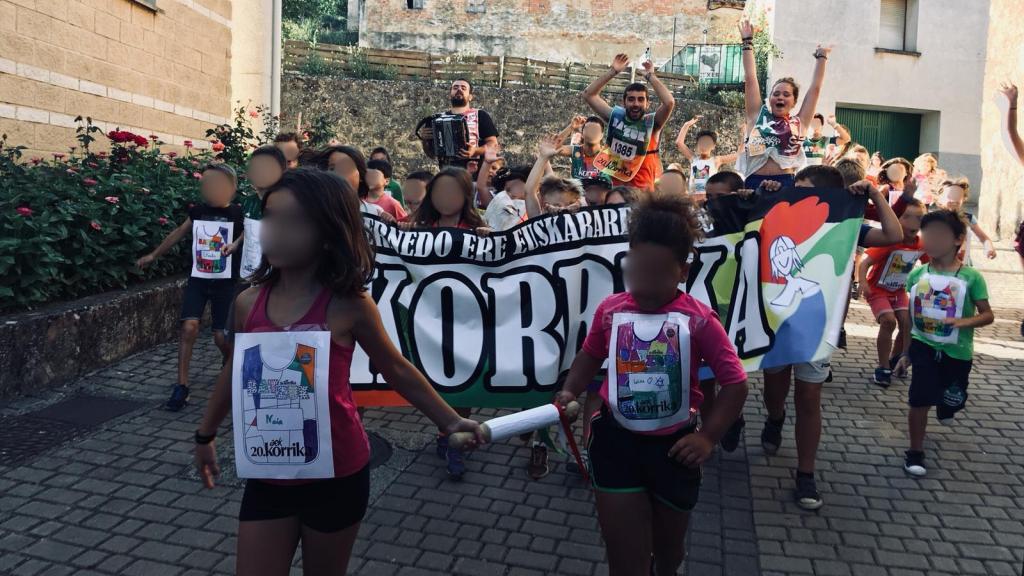 Una imagen de uno de los campamentos de Euskal Udalekuak.