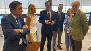 El consejero de Justicia, José Antonio Nieto, en su visita al complejo de Palmas Altas.